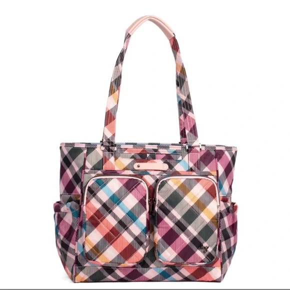 Lug Trotter Pink Plaid Tote Bag 🩷🩷🩷 New - Picture 1 of 2